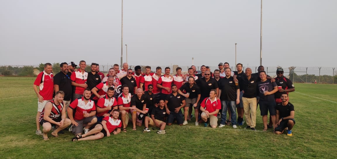 Abu Dhabi Saracens RFC — team photograph